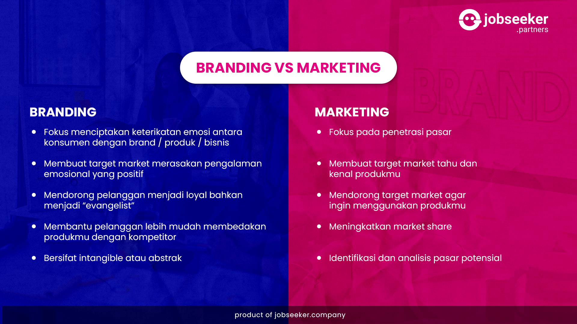 Perbedaan branding vs marketing yang belum banyak disadari